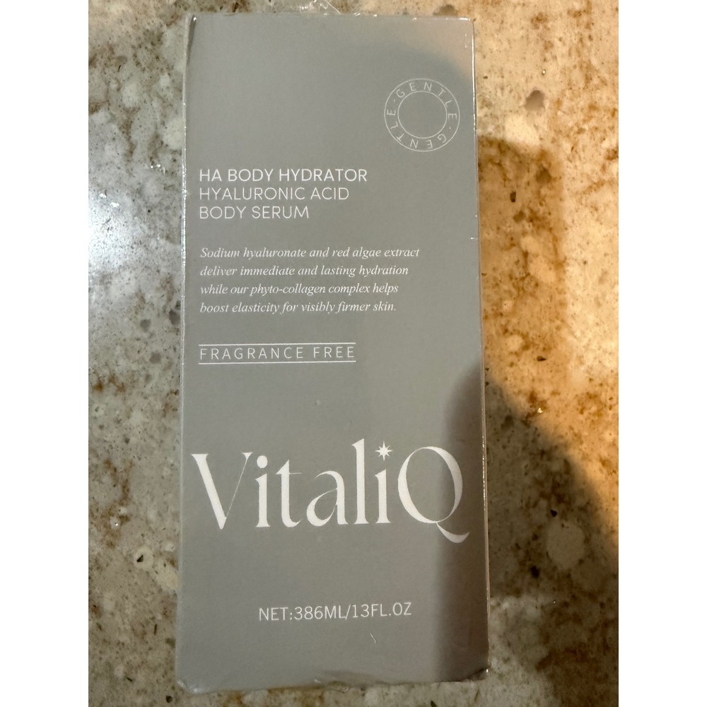 VitaliQ HA Body Hydrator Hyaluronic Acid Body Serum Fragrance Free 13oz 386ml